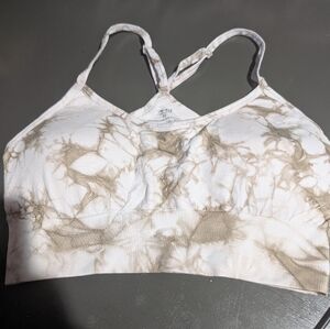 Pro Fit Size Medium Brown Tie Dye Sports Bra